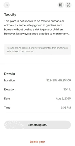 Alltrails Outdoor Lens - toxicity and details
