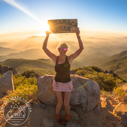 FP Movement Thru Hiker Skort at Cuyamaca Peak