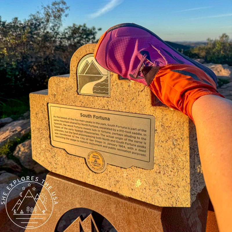 Altra Lone Peak 9+ on trail - South Fortuna peak
