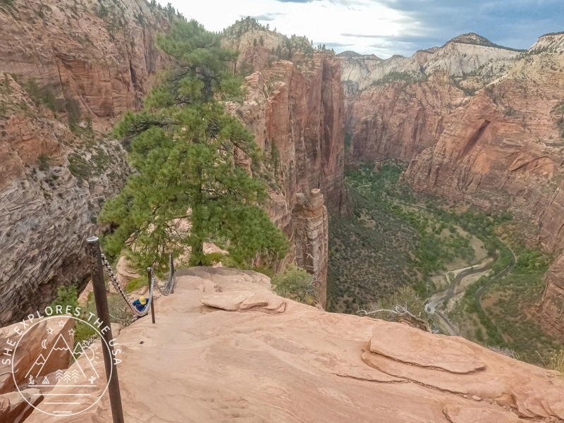 the climb to angels landing - chain section