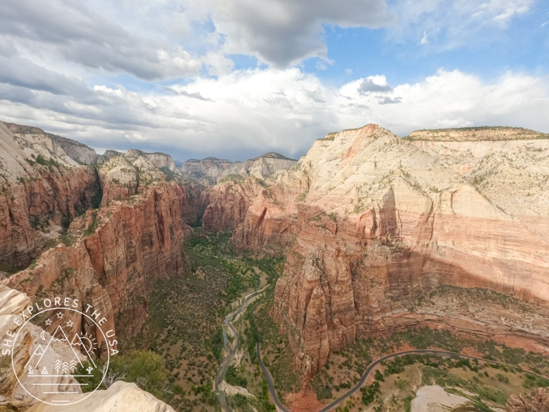 view from the angels landing summit