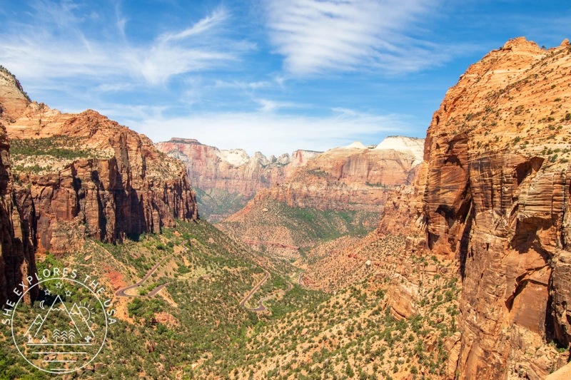 Zion Canyon view from Overlook Trail