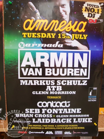 Contiki Spanish Spree - Ibiza clubbing poster