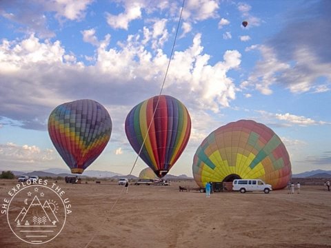 hot air balloon ride