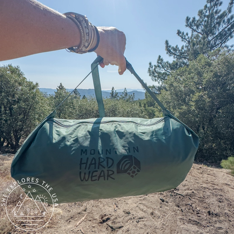 Mountain Hardwear Mineral King All Season Tent in its stuff sack