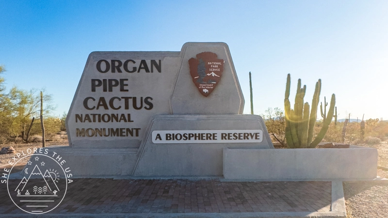 Organ Pipe Cactus National Monument welcome sign