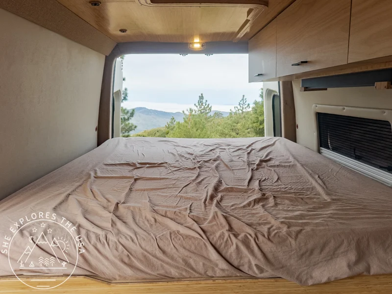 Outdoorsy Van Rental - bed