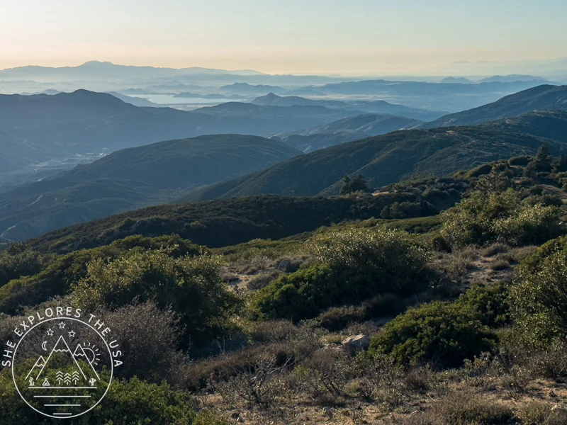 outdoorsy van rental review - destination idyllwild hiking views