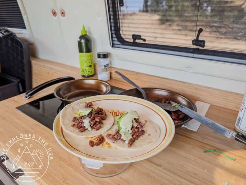 Outdoorsy Van Rental - induction cooktop