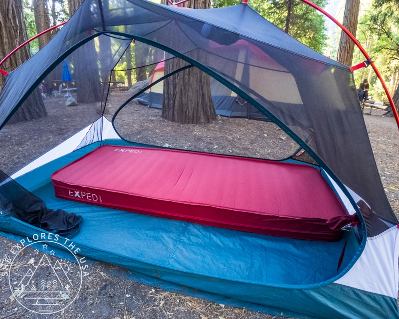 Exped MegaMat Max sleeping Pad inside Mineral King Tent