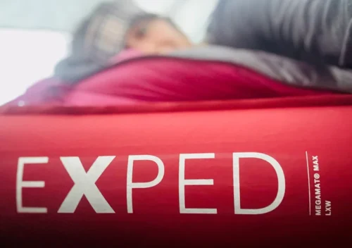 Exped MegaMat Max sleeping pad in use