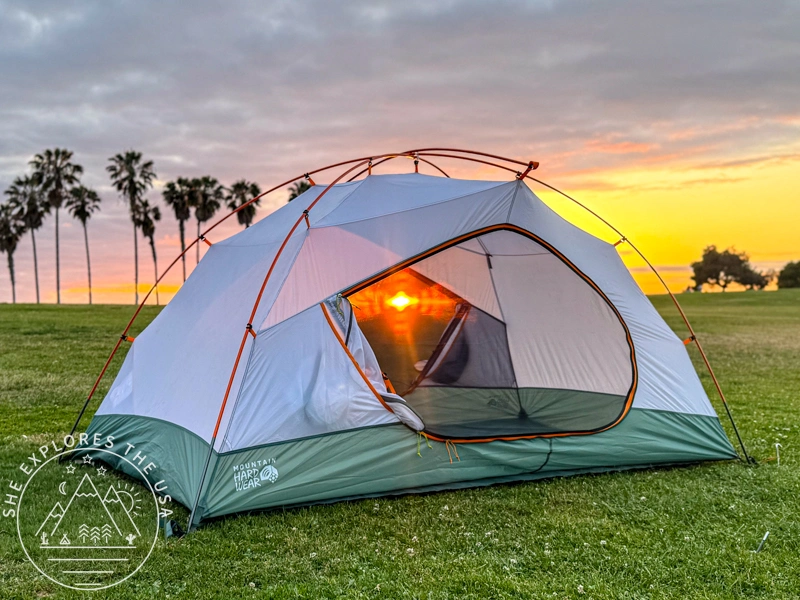 Mineral King All Season Tent with rainfly off and inner canopy mesh doors zipped