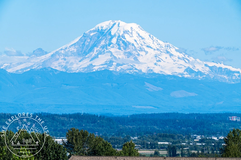 Mt Rainier seen from Grandview dog park