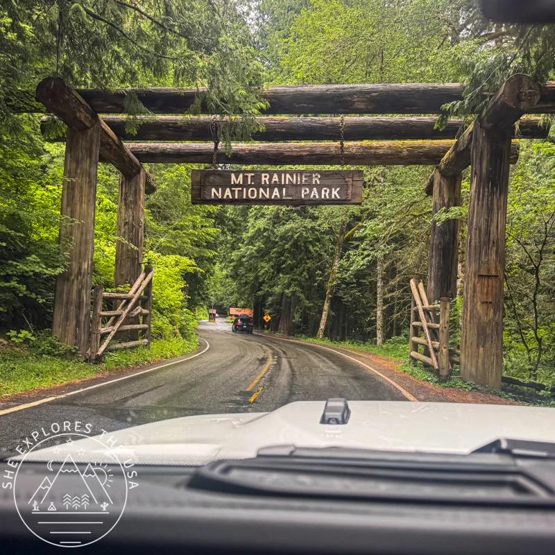 Mount Rainier National Park entrance
