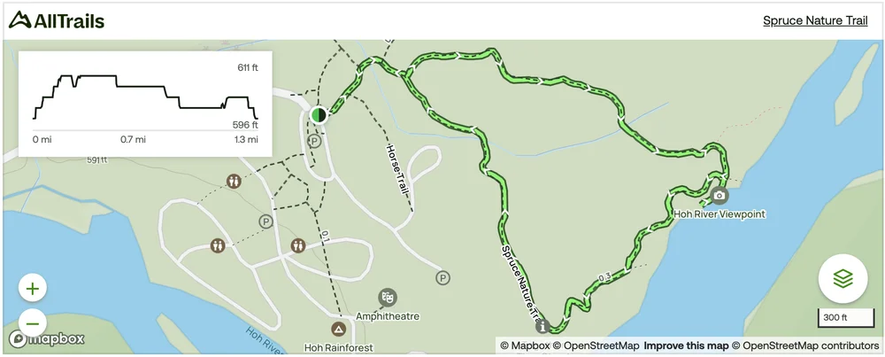 Spruce Nature Trail AllTrails map