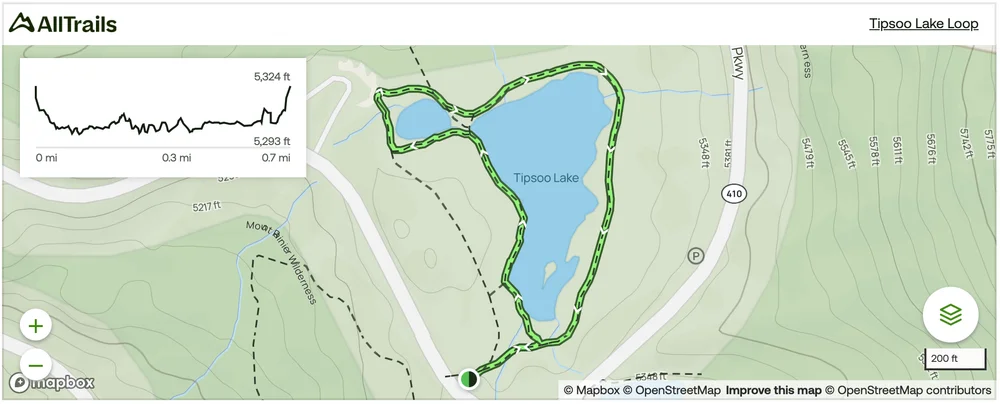 Tipsoo Lake AllTrails Map