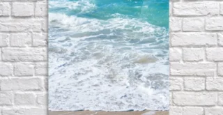 Saltwater Blues and Foam Lines by Wild Afterglow Wall Art