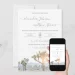 Zazzle Mockup Modern Elegant Photo Joshua Tree Boho Wedding Invitation